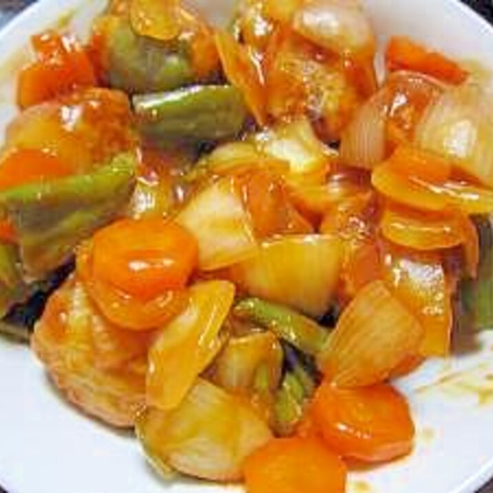 市販のシューマイ活用★シューマイと野菜甘酢あんかけ